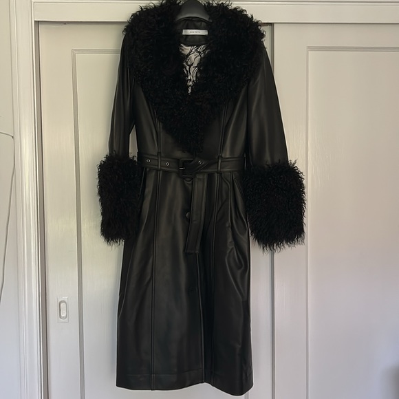 Saks Potts Black leather “Foxy” coat size 1 (small) - Picture 1 of 4